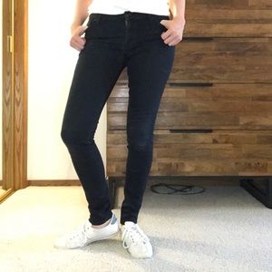 7 for all mankind black skinny jeans